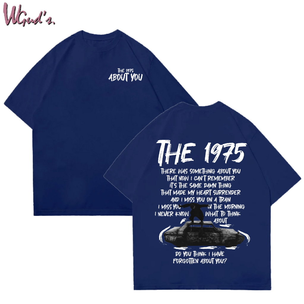 WGUD'S Cotton Combed 30S T-shirt ABOUT YOU [sablon DTF] Unisex Pria & Wanita *PREMIUM QUALITY*-NAVY