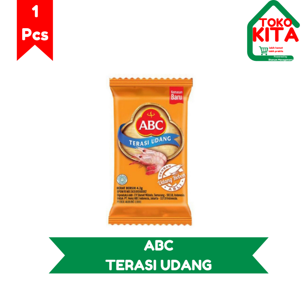 

TERASI UDANG ABC 3.8 Gr KECIL SEDAP