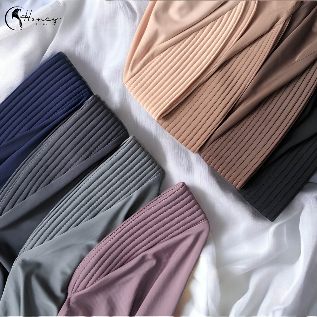 Hijab bergo Hamidah Ukuran S Pet Tebal - Hijab Bergo Hamidah Jersey Premium Jumbo By Honey Hijab