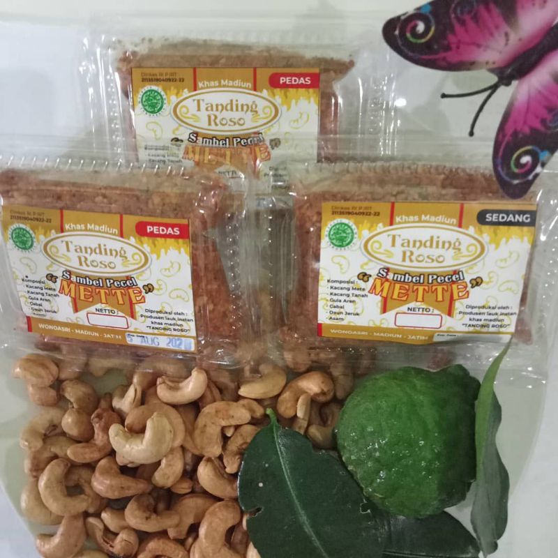 

Sambal Pecel Mix Kacang Mete Khas Madiun Tanding Roso 200g Sambal Pecel