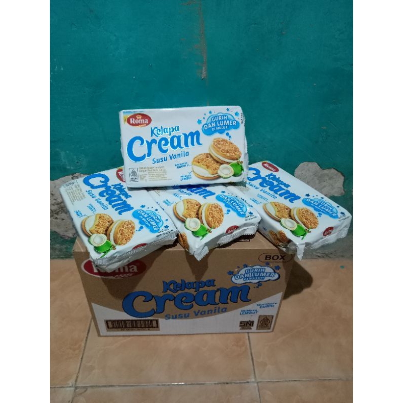 

Roma kelapa cream vanila 180gram