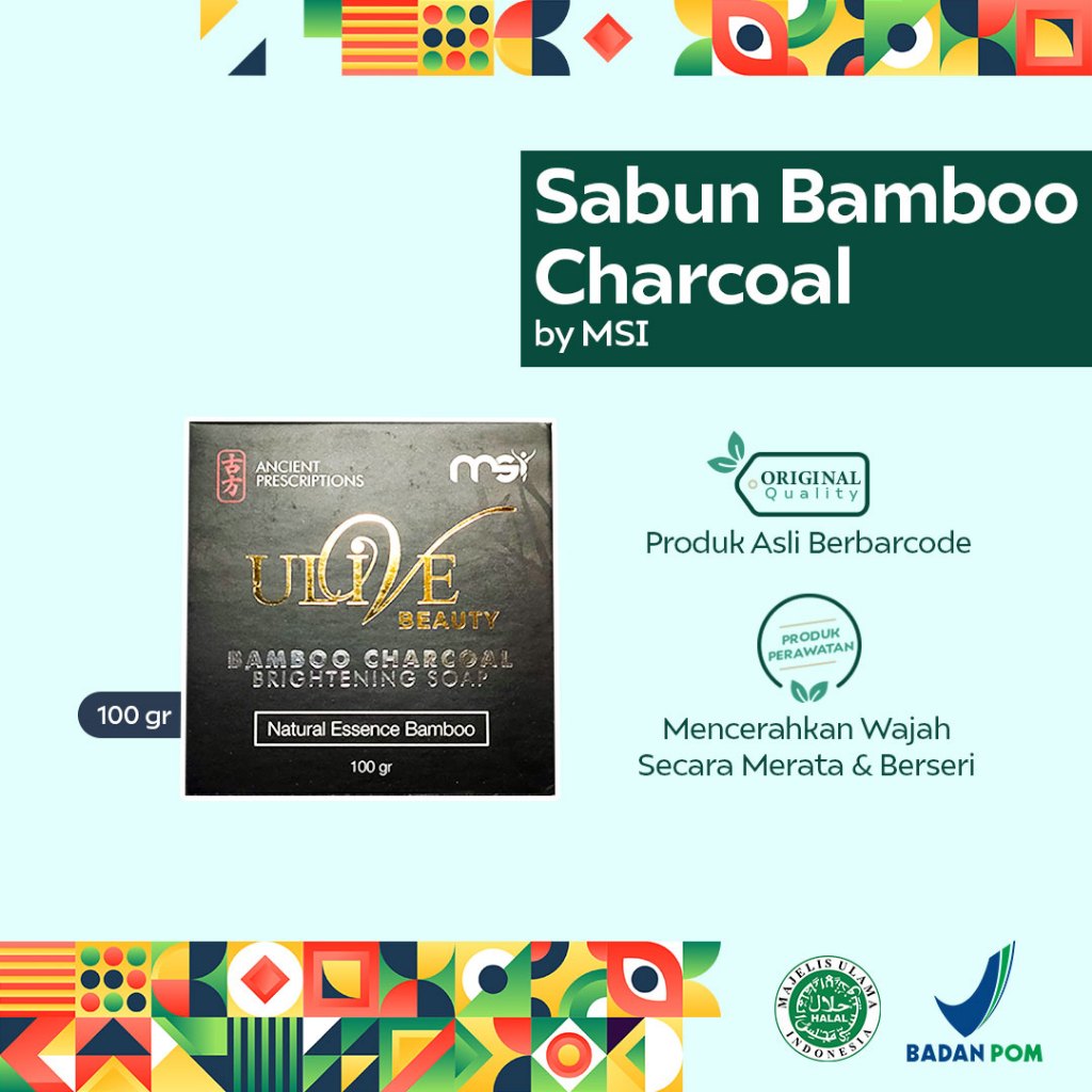 Sabun Bamboo Charcoal Halal BPOM Ulive