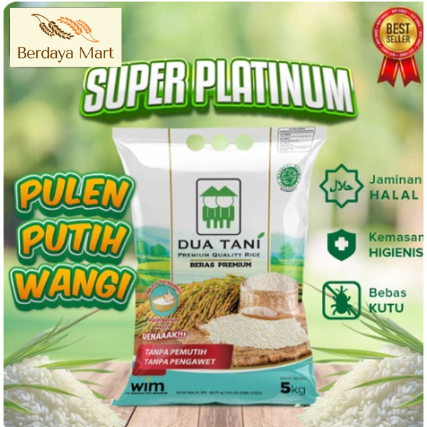 

Beras Premium Dua Tani Super Platinum 5kg