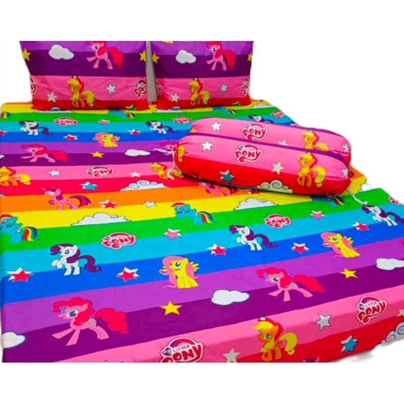 SARUNG KASUR BUSA/KARAKTER KUDA PONI UKURAN 140X200.120X200.180X200