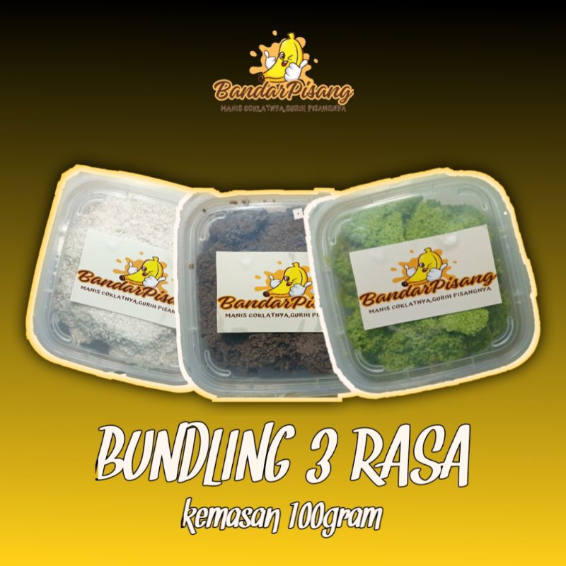 

Bandar Pisang"-Bundling 3 rasa- Kripik pisang coklat lumer(100gr)-Full Toping