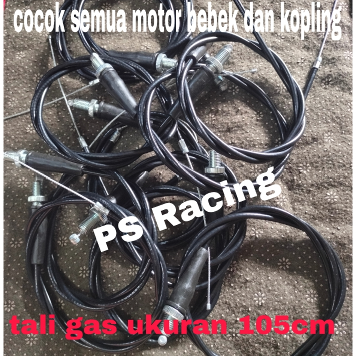 Kabel gas variasi motor bebek dan kopling panjang 105cm supra karisma rx king f1zr sonic dll. non ma