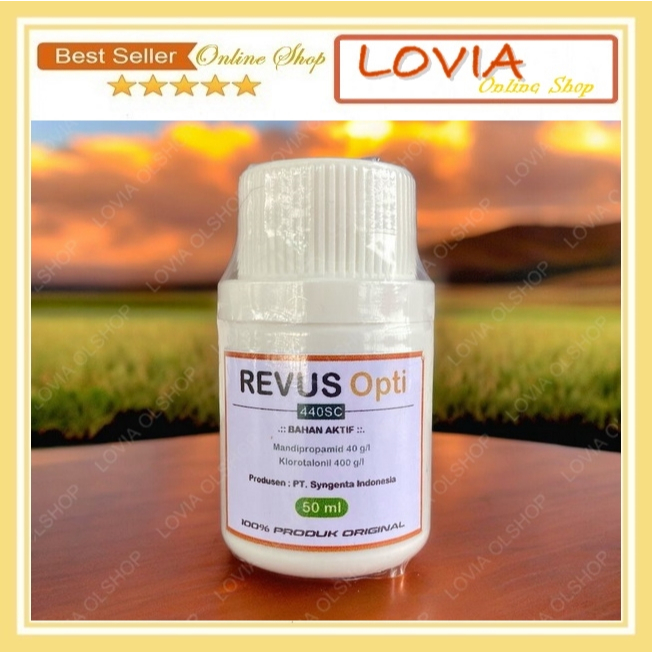 Repack 50 ml Fungisida REVUS OPTI 440 SC Bahan Aktif Mandipropamid dan Klorotalonil Original
