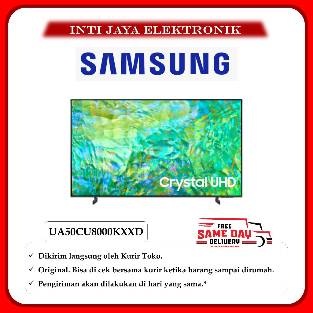 TV SAMSUNG 50 INCH CRYSTAL UHD 4K SMART DIGITAL TV 50INCH UA50CU8000KXXD 50 INCH 50CU8000 50CU CU800