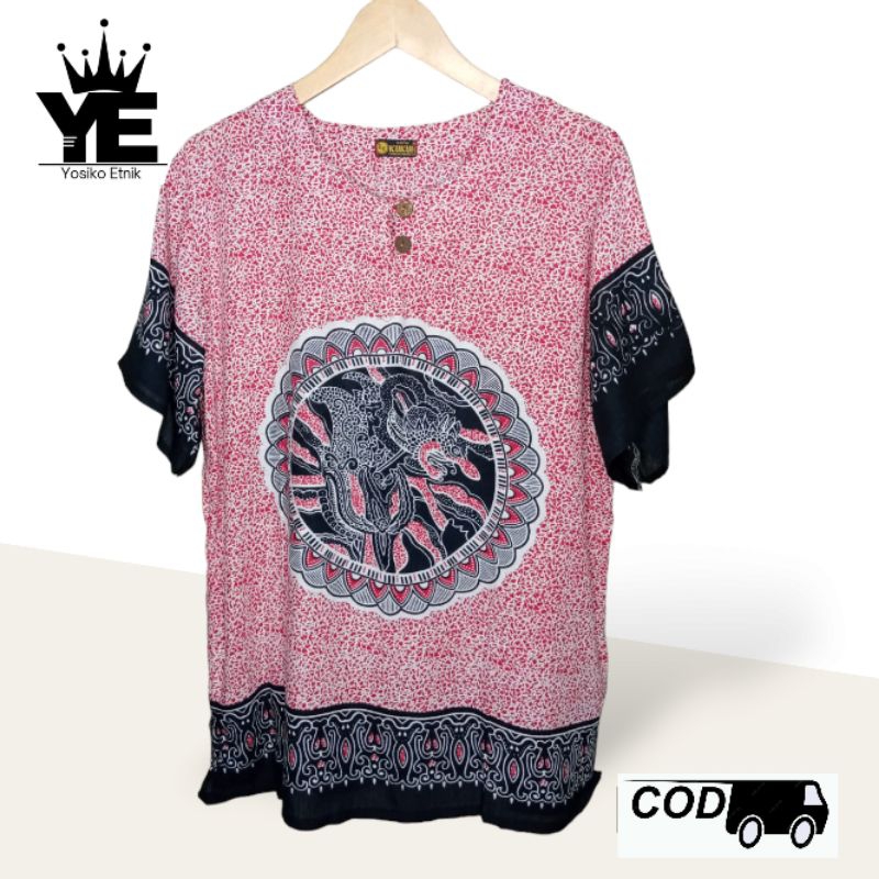 baju kaos uje asmat bulat warna/baju uje etnik dashiki warna/baju barong asmat/baju asmat bulat