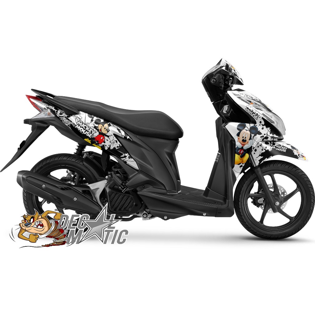 Decal Vario Techno 125 Full Body - Stiker Full Body Vario 125 Old Techno 2011 - 2014 Mickey Mouse