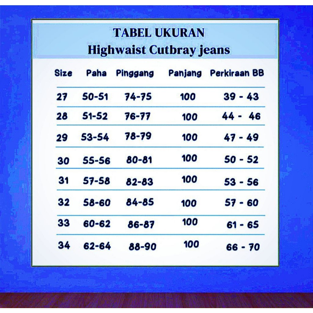 EXCLUSIVE Highwaist Cutbray Putih Jeans Wanita - Celana Panjang Denim Wanita Cutbray Jeans High