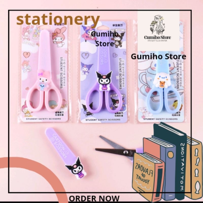 

Gunting Seath Sanrio My Melody aman dengan tutup Safety Scissors anak - Gunting RANDOM