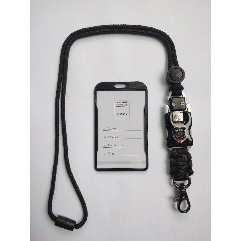 

TALI LANYARD ID CARD COSTUM LOGO TIK POLRI HOLDER ALUMUNIUM