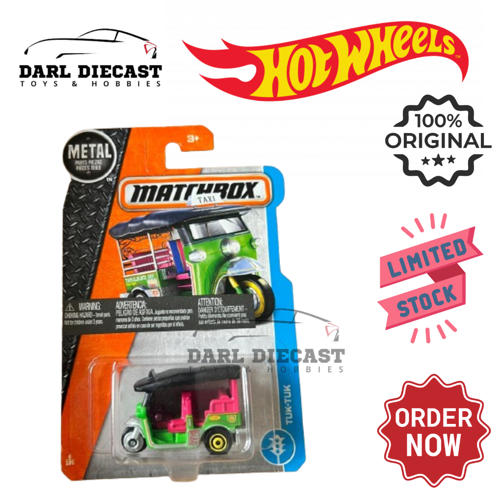 Diecast Matchbox Tuk Tuk Bajaj Thailand Langka Original Mulus Murah