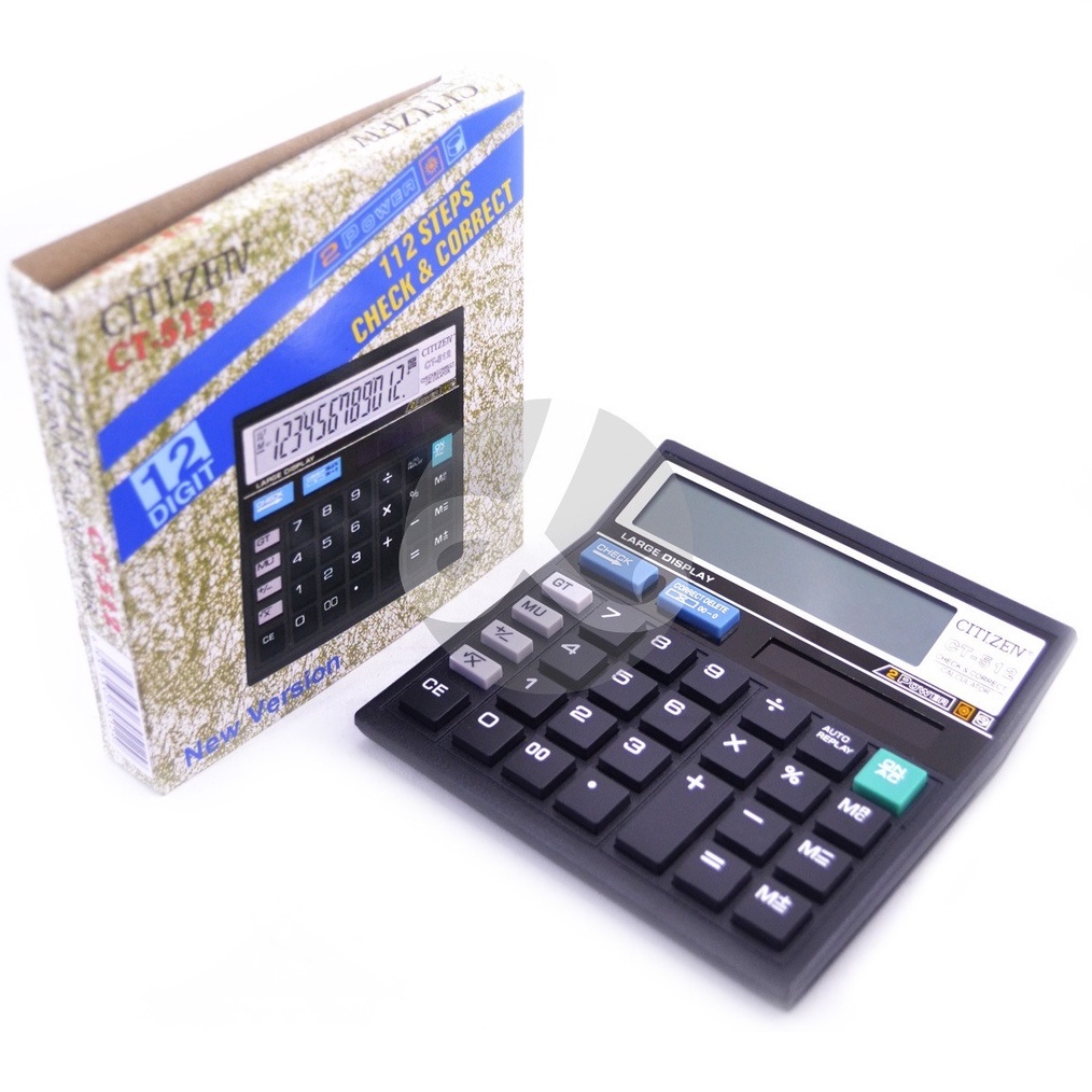 

KODE I73X Kalkulator CITIZEIV CT 512 Calculator 12 Digits