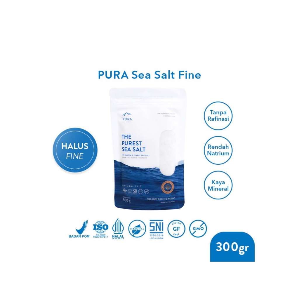 

PURA PUREST SEA SALT FINE HALUS GARAM LAUT ORGANIK NATURAL