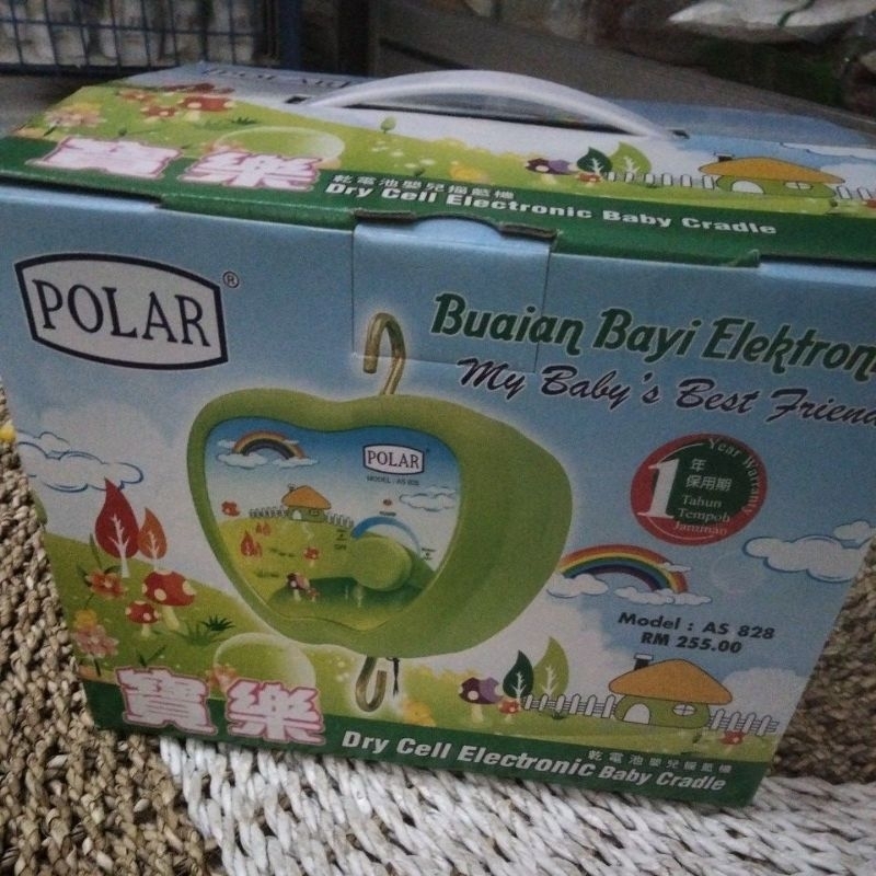 Buaian Bayi Listrik Polar /Ayunan Bayi Elektrik POLAR original