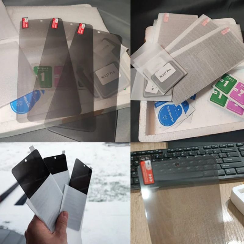 Tempered Glass Privasi Hitam Samsung Galaxy S21 Fe Hitam Spy