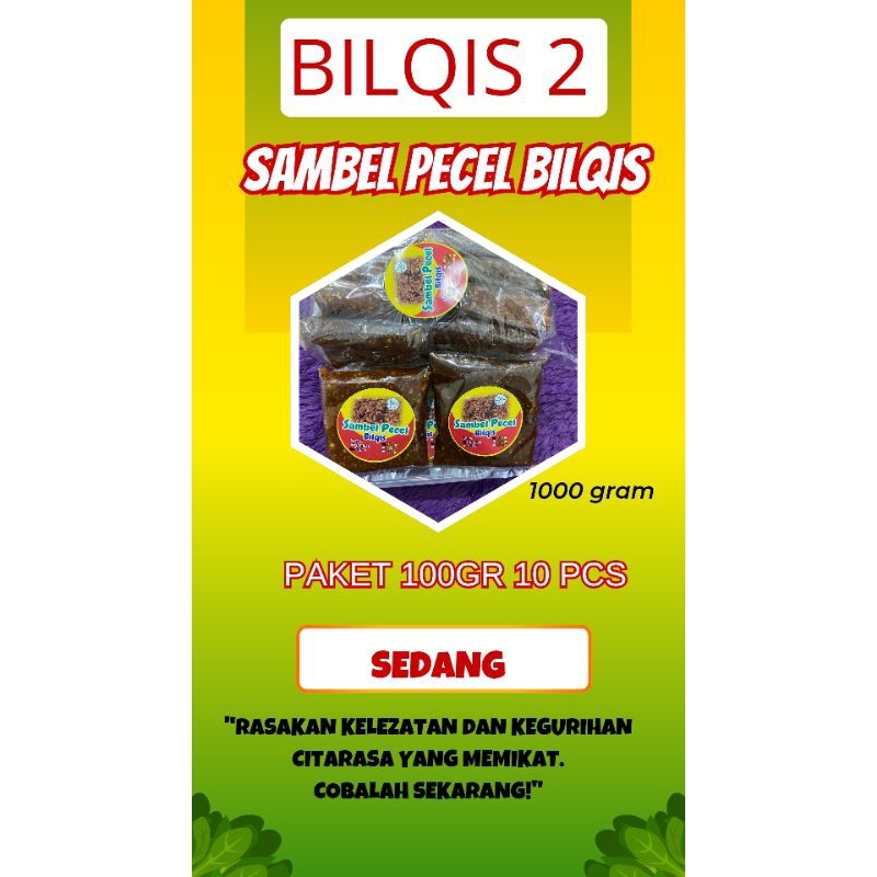 

Sambel Pecel Bilqis Khas Jawa Timur ( Paket 1kg)