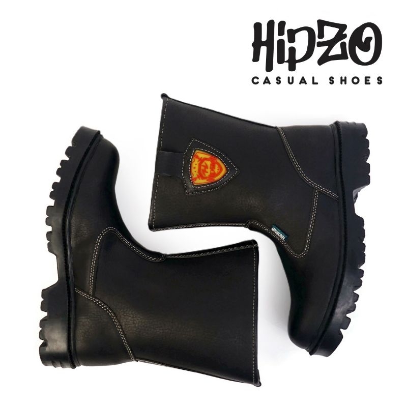 Hipzo official.Store Sepatu Boots Safety Ujung Besi HIPZO M057 Original 100 % Untuk proyek dan safet