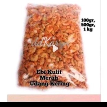 

Ebi Kulit merah ada ada kepala ekor kulit