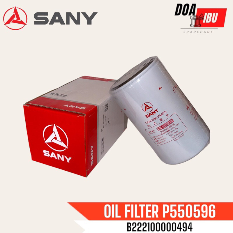 Oil Filter SANY SY215H, SY135F, SY135C, SY330H B222100000494