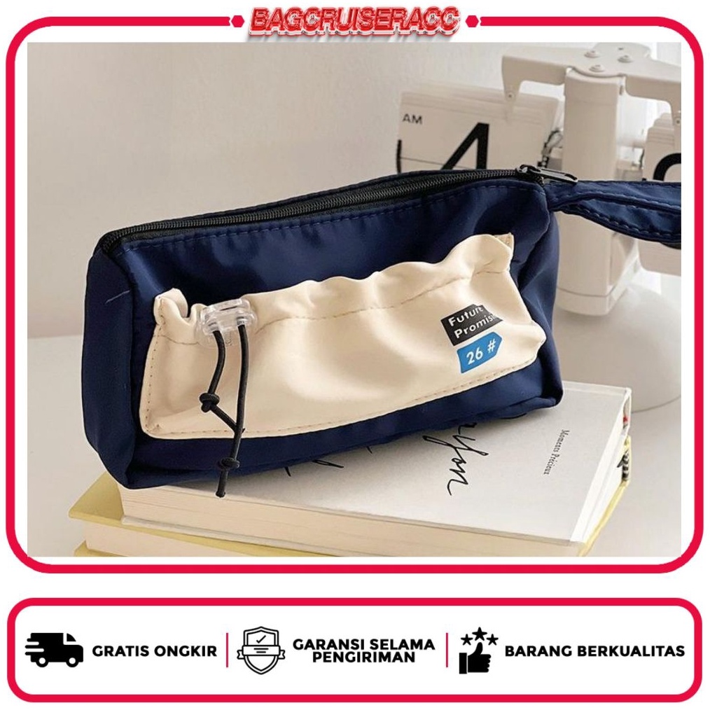 

KODE N28T Tempat Pensil Berkapasitas Besar dan Sederhana untuk Siswa SMP Tas Alat Tulis Kotak Alat Tulis dan Pouch Korea Kanvas Tahan Kotor dan MultiFungsi 91149