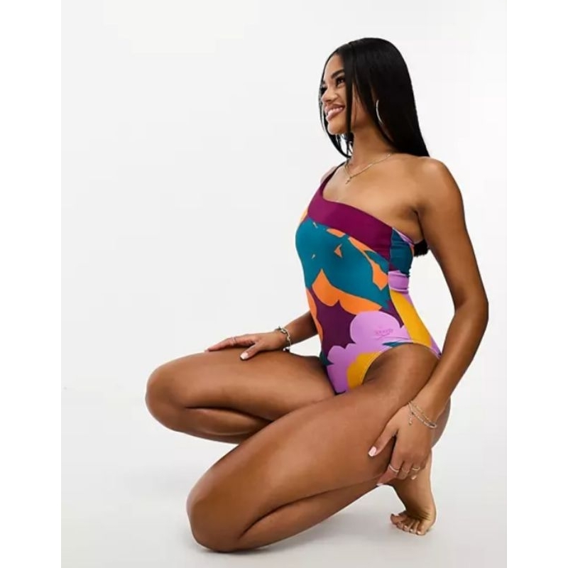 Baju Renang Wanita Speedo Abstract Printed Swimsuit Original