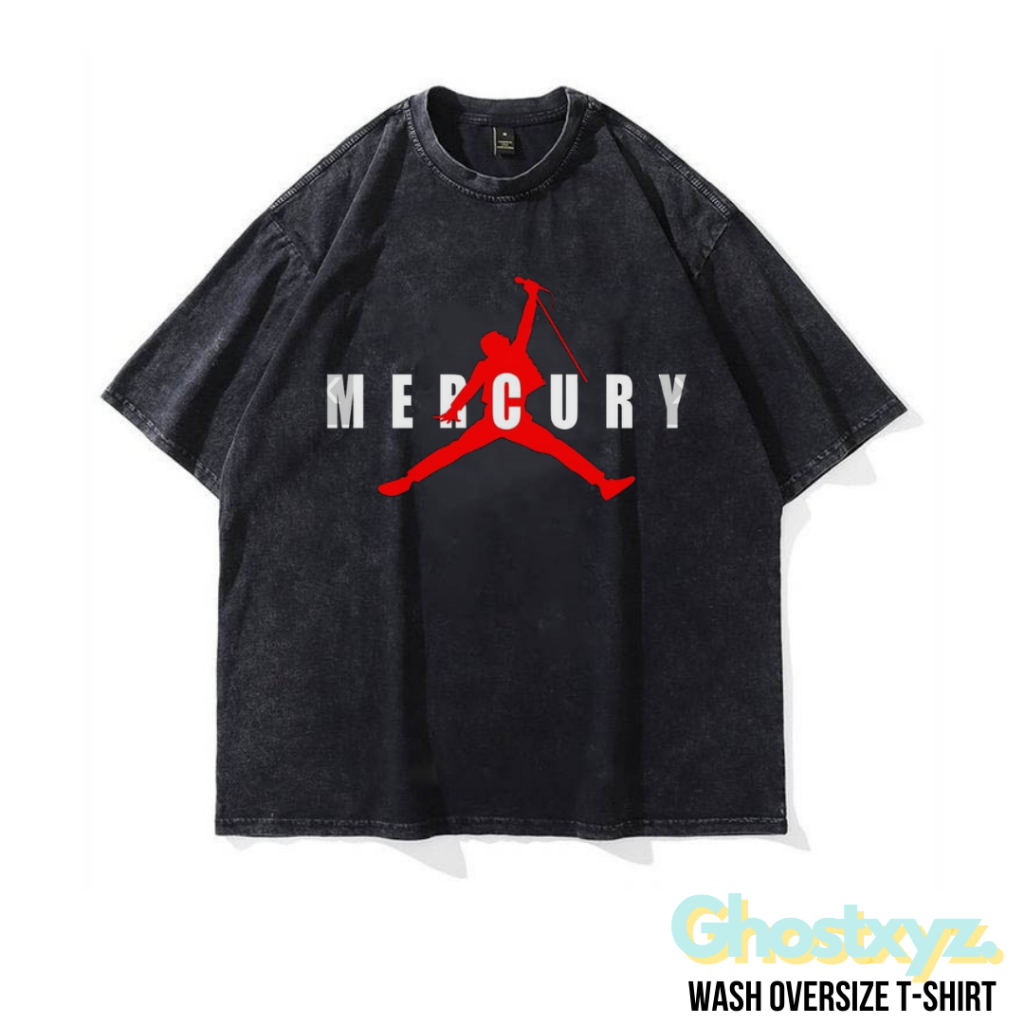Ghostxyz T-Shirt Wash Oversize Vintage Tee Baju Kaos
