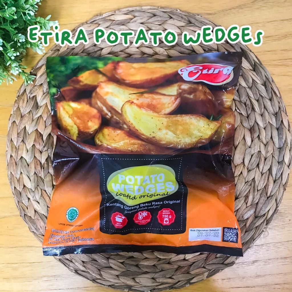 

Etira - Premium Potato Wedges - Kentang Goreng Beku - 750gr