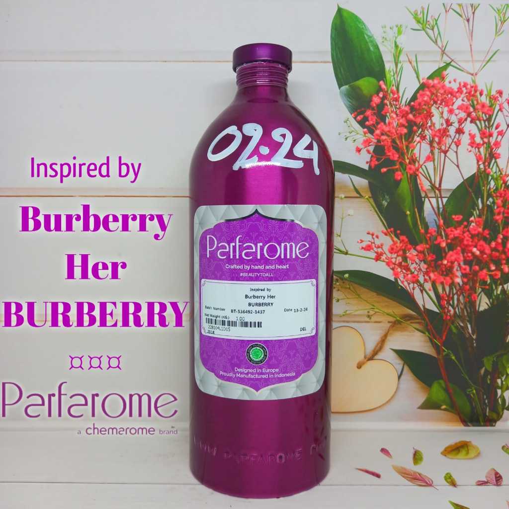 BURBERRY HER BY PARFAROME (DELUX) INSPIRED BURBERRY BIBIT MURNI 100 ML
