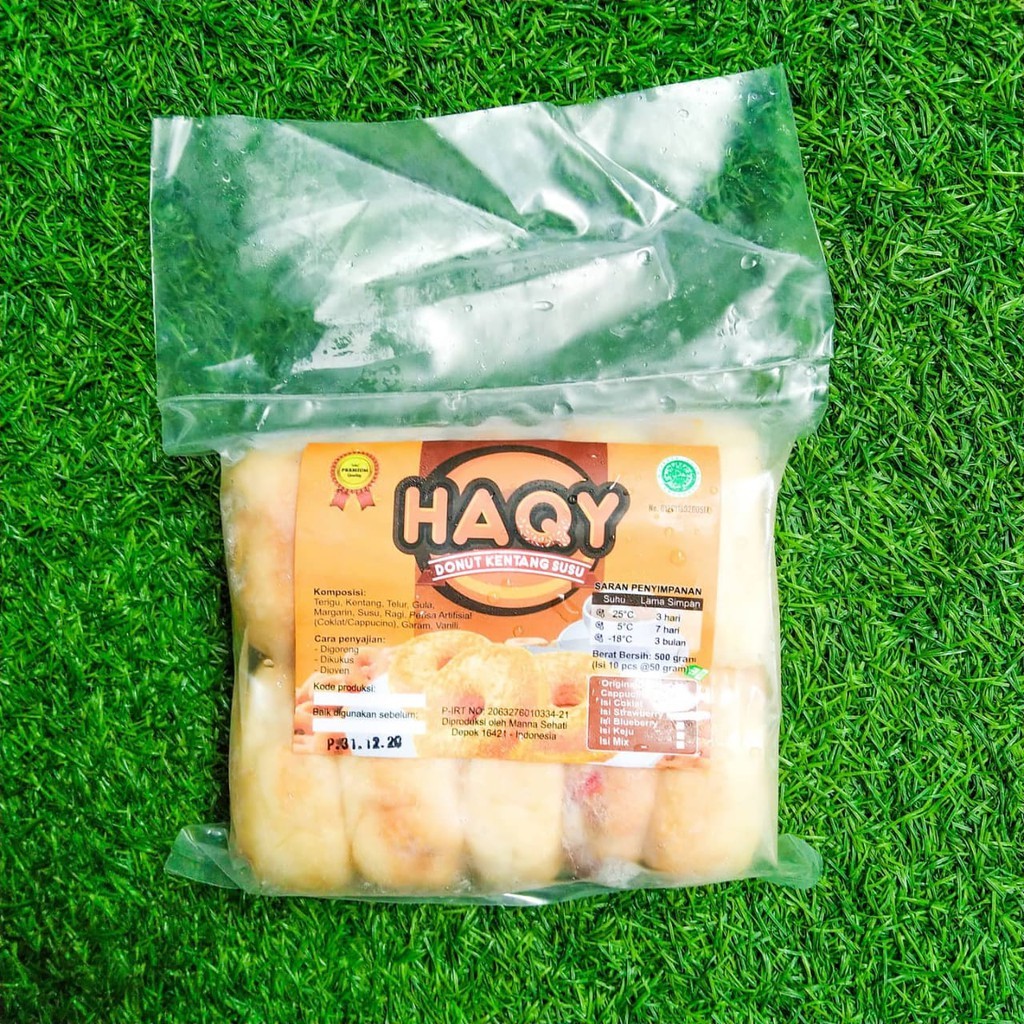 

Haqy - Donat Kentang Susu Coklat - Frozen Food Premium - 10pcs