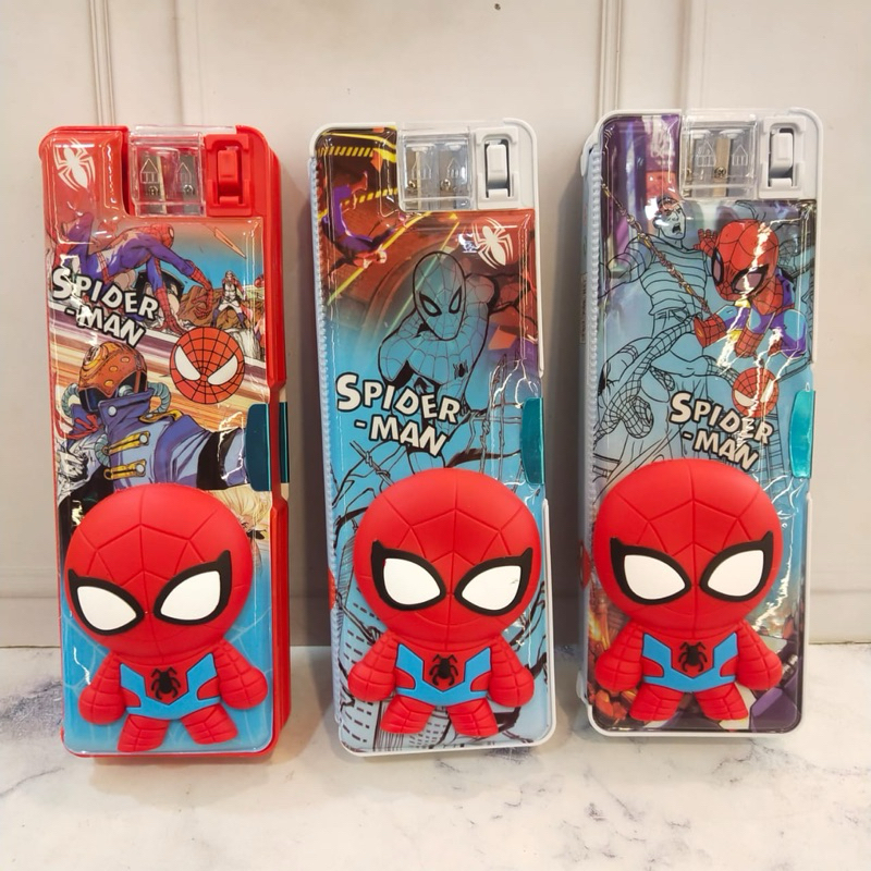 

TEMPAT PINSIL MAGNET 3D 98-10 MOTIF SPIDERMAN//KOTAK PINSIL MAGNET
