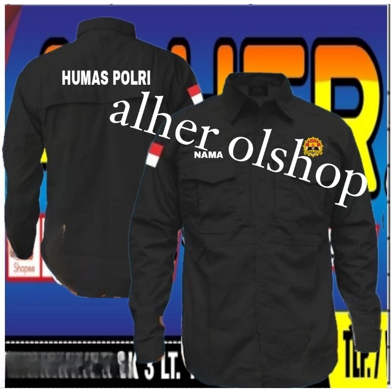 Kemeja tactical Humas polri baju tactical Humas polri kemeja pdl humas Polri baju pdl humas Polri se