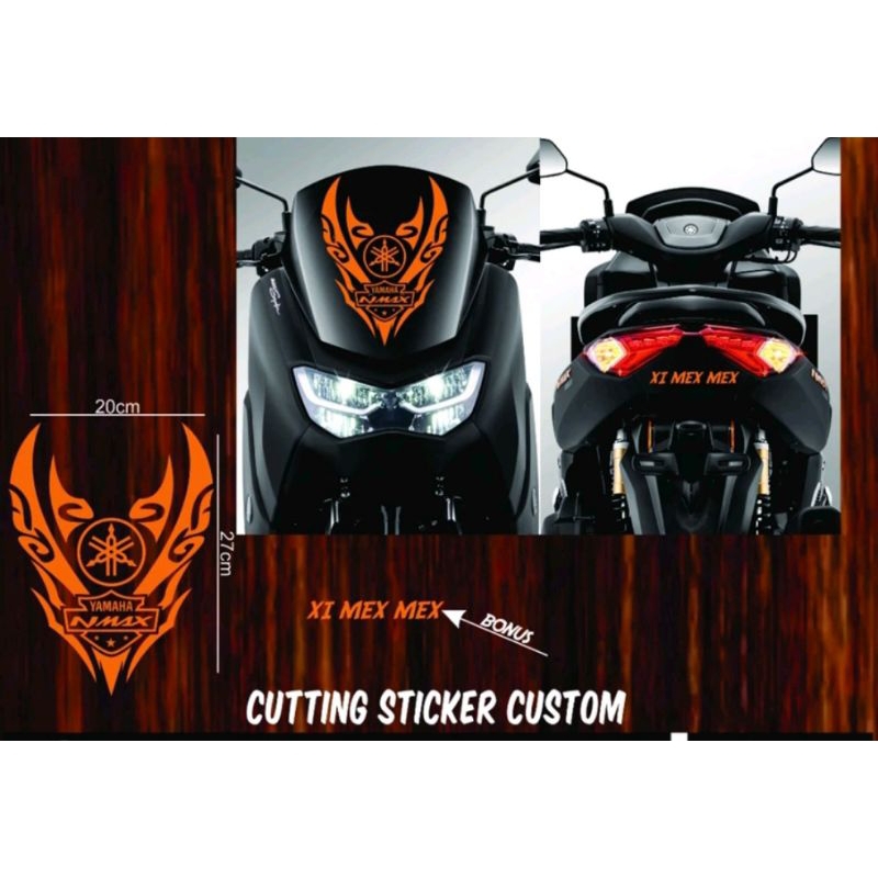 sticker untuk motor STICKER NMAX Sticker kaca nmax