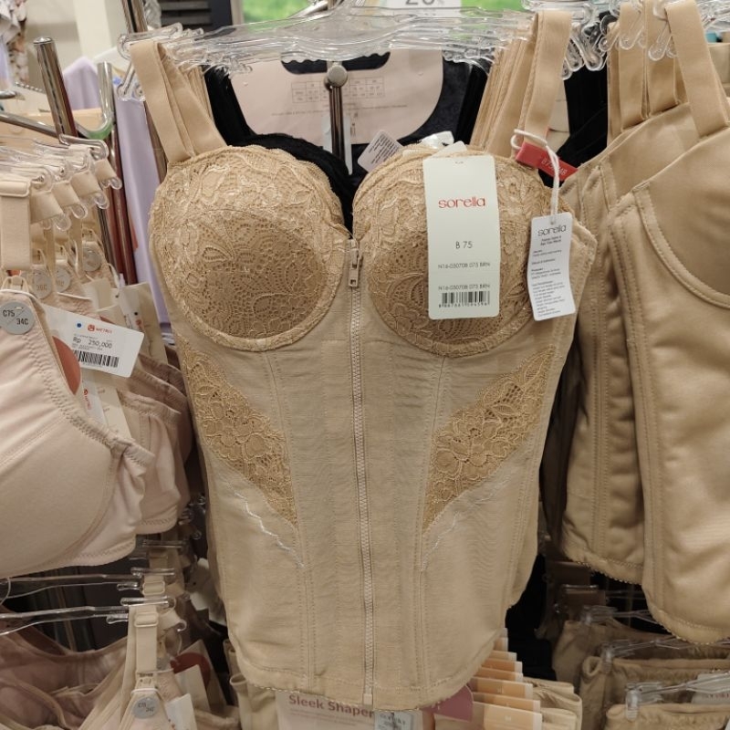 SORELLA LONGTORSO BROKAT DENGAN MODEL RESLESTING DEPAN