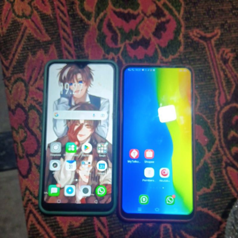 handphone samsung A32 + VIVO Y15