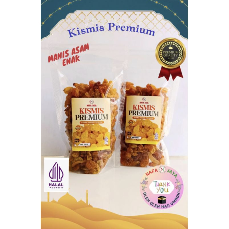 

Kismis Raisin 100% Original Oleh Oleh Haji dan Umrah Kemasan Pouch 250gr Camilan Sehat Cocok Untuk Diet