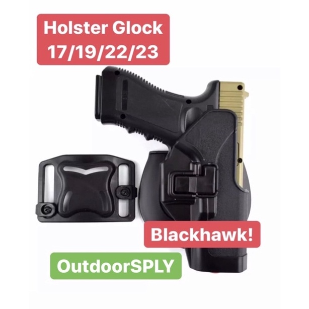 KODE C4V5 BLACKHAWK Sarung Glock Holster Glok Gl 17192223 Glock 19 Right Hand
