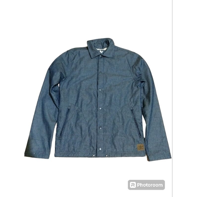 adidas coach jacket denim