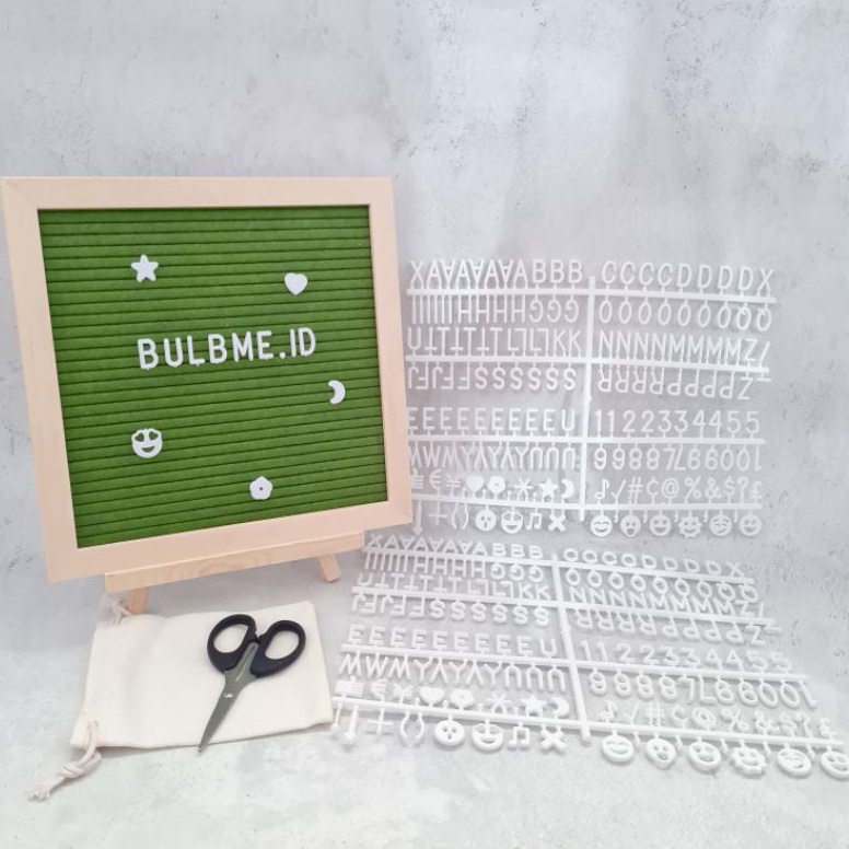 

COD Army Papan nama bayi felt letter board babyborn huruf susun Murah