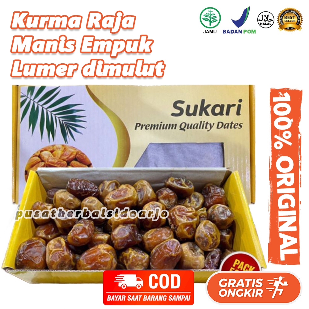 

Kurma Sukari 1 kg Kurma Raja Sukari 1kg Kurma Manis Empuk Lumer dimulut Kurma Empuk Enak Daging Tebal