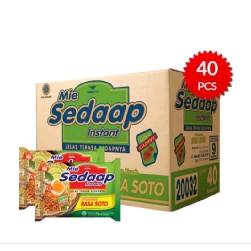 MIE SEDAAP MIE INSTAN RASA SOTO 1 DUS