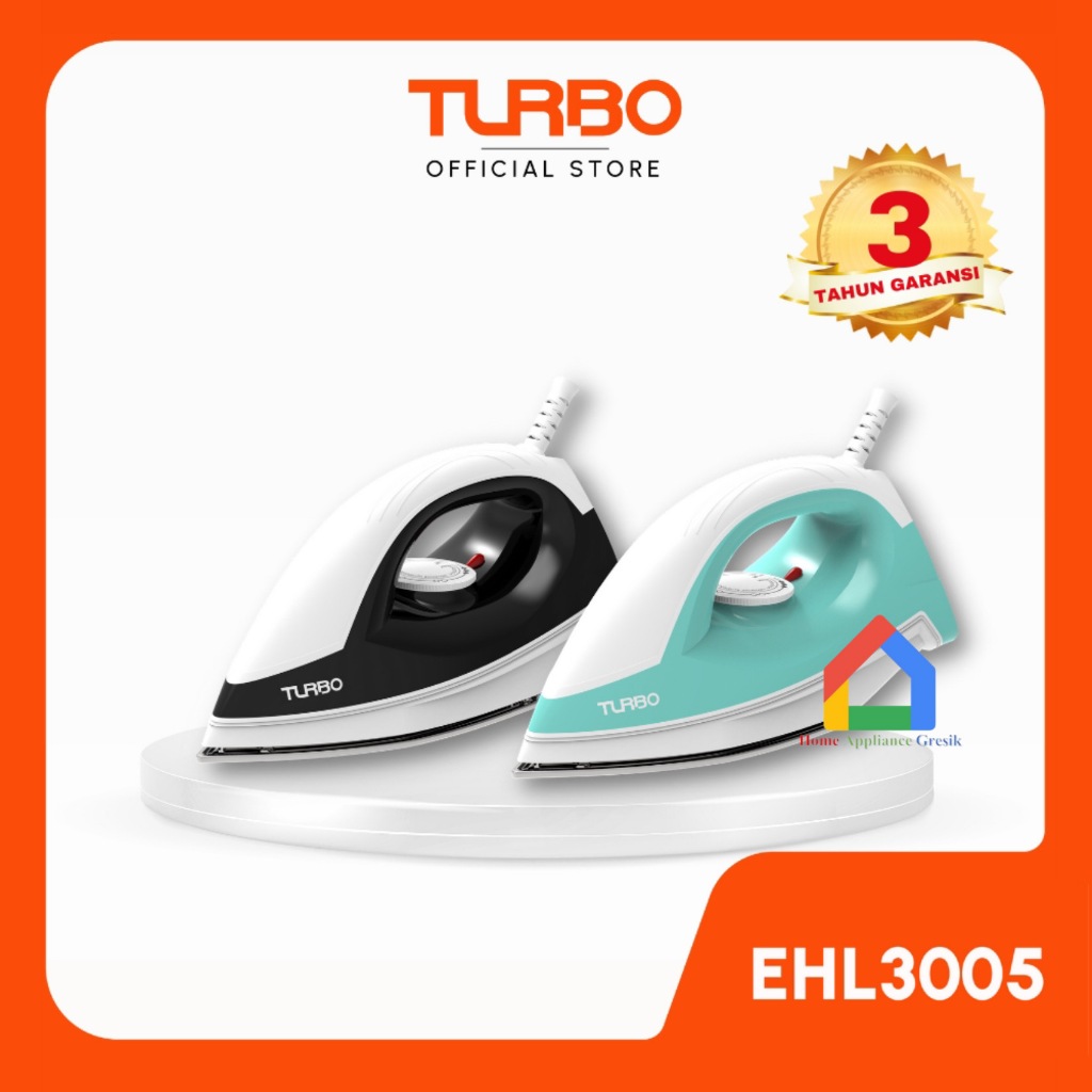 Turbo Setrika Dry Iron EHL 3005 / Gosokan Turbo EHL3005