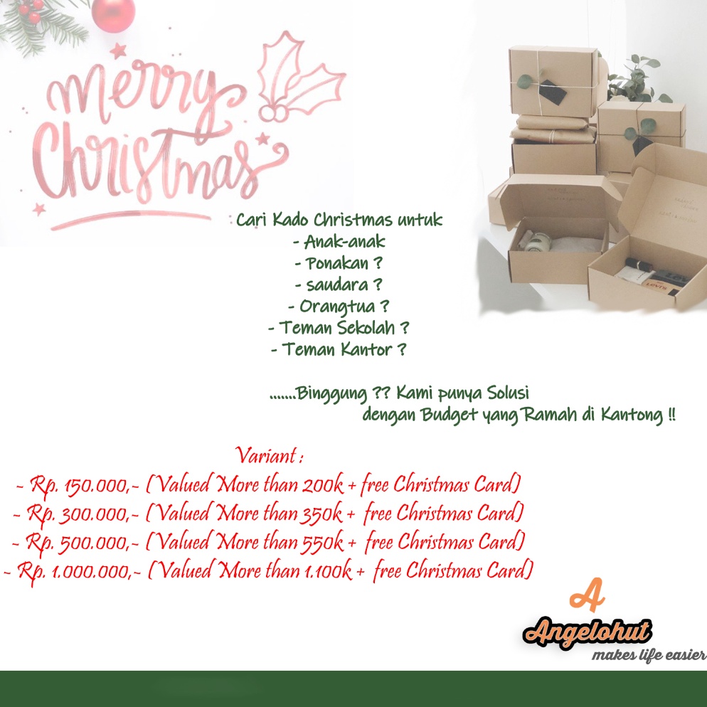 

COD Hampers Buat Natal Christmas Set Start 15k 1k Limited Time only Berkualitas