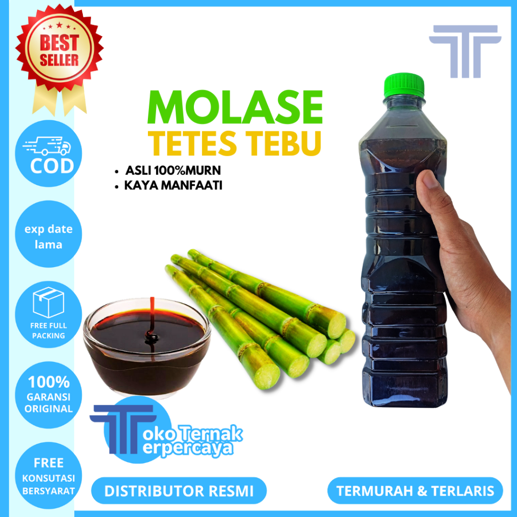 MOLASE TETES TEBU 1 KG - Molase Tetes Tebu Molasses Murni Kental Berkualitas