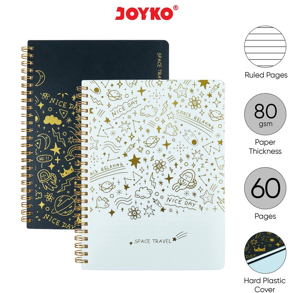 

Serbu Surprise Buku Tulis Catatan Bergaris Ruled Notebook Joyko NB71 A5 Space Travel