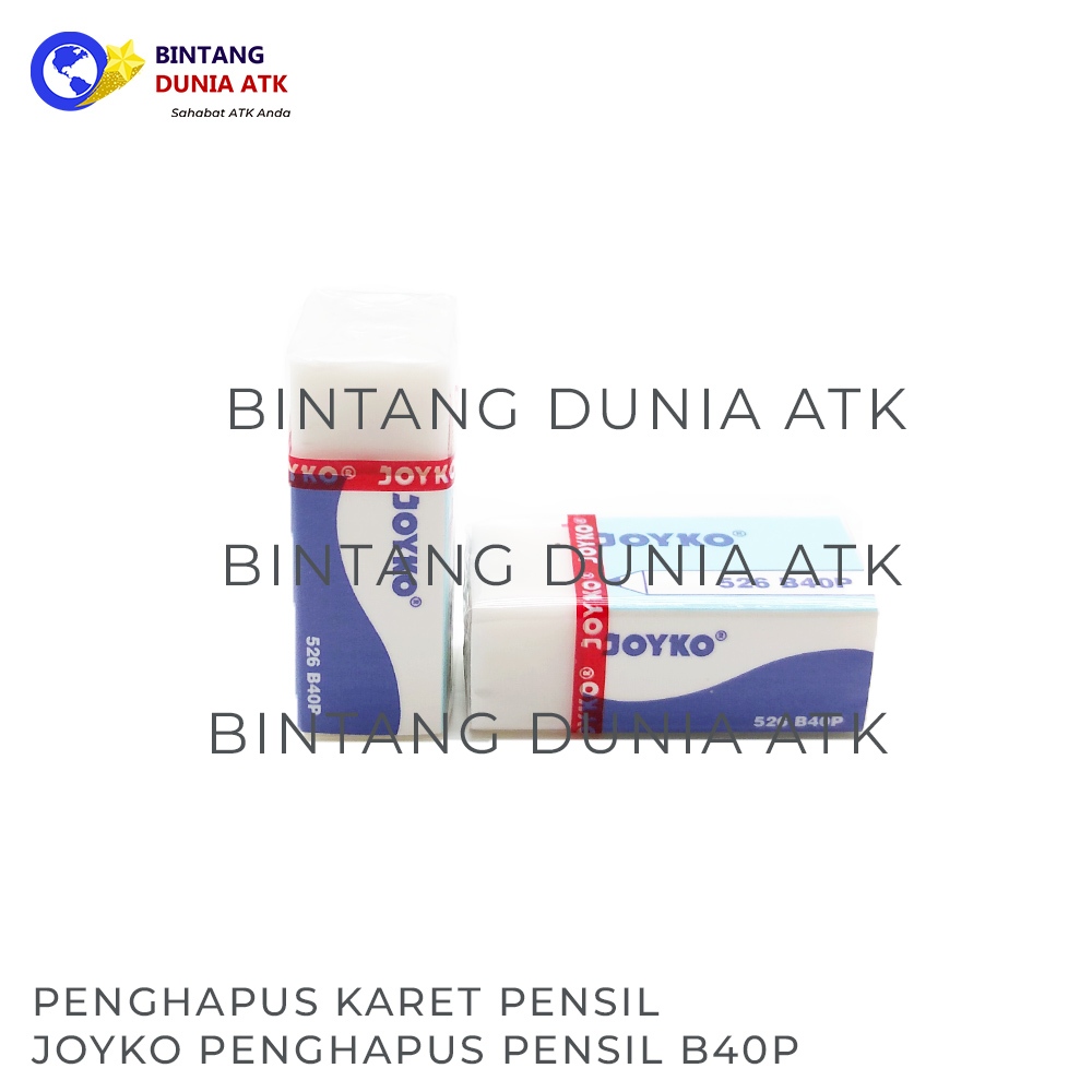 

Penghapus Pensil / Penghapus Karet / Eraser / Penghapus Joyko 526-B40P