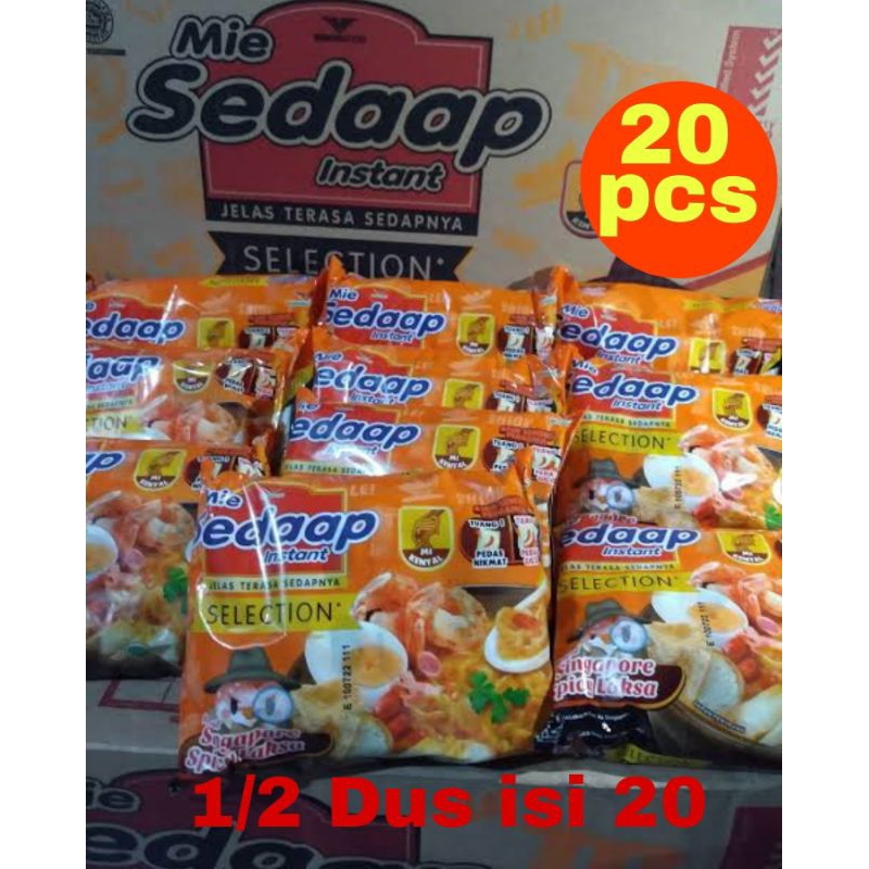

SEDAAP Korean Spicy Laksa Singapore Mie Instant 83 gr 1/2 Dus 20 pcs