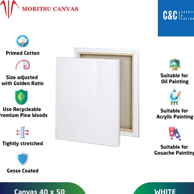 

Paket Hemat Kanvas Lukis Moritsu 4 x 5 Student Edition Moritsu Canvas 4 x 5